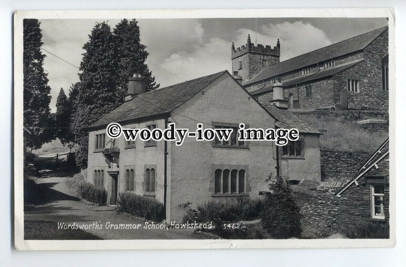 tp9058 - Cumbria - Wordsworth's Grammar School c1954, Hawkshead - postcard 