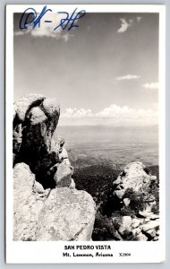 RPPC San Pedro Vista Mt Lemmon AZ C1930 Postcard T9