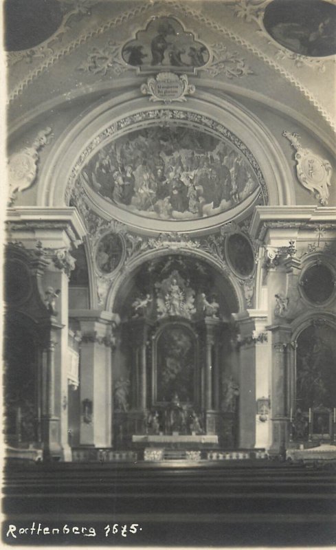 Austria Rattenberg church altar photo postcard