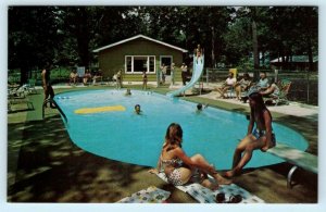 MOUNTAIN HOME, Arkansas AR ~ Roadside SUNRISE POINT RESORT Pool c1960s Postcard