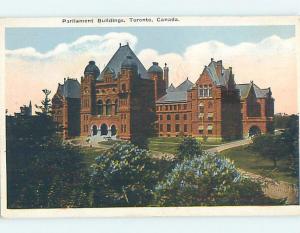 Unused W-Border PARLIAMENT BUILDINGS Toronto Ontario ON hn9291