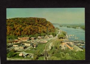 IA View McGregor Iowa Postcard Marquette Prairie de Chien Wisconsin WI