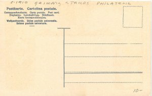 c1910 Germany Stamps Philatelic Postcard 25-11763