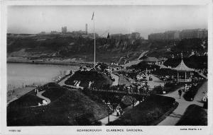 uk16822 clarence gardens  scarborough real photo uk