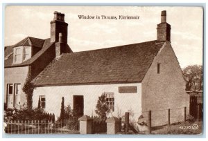 c1910 Kirriemuir Window in Thrums Kirriemuir Scotland Antique Postcard