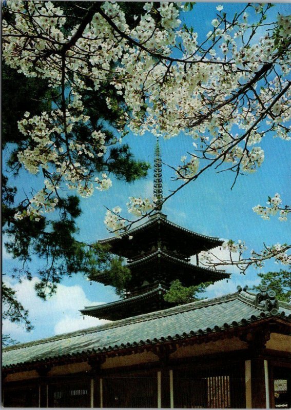 Japan Nara Pagoda Of Horyuji Temple