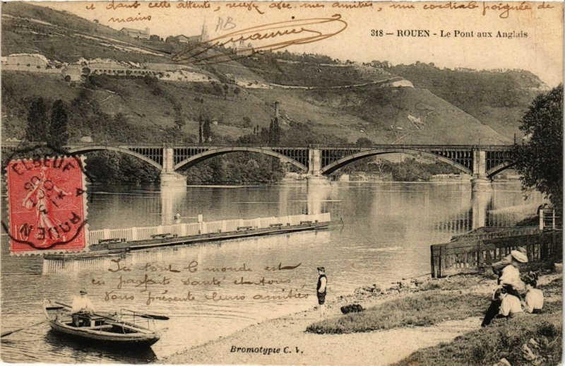 CPA ROUEN-Le Pont aux Anglais (348755)