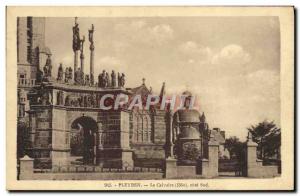 Old Postcard Pleyben Calvary