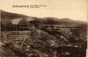 PC CPA SINGAPORE, ZINC MINE, VINTAGE POSTCARD (b16291)