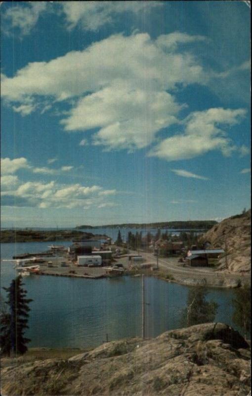 NWT North West Territory Yellowknife Great Slave Lake Postcard