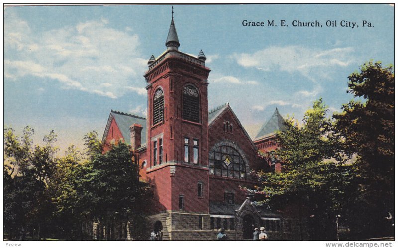 OIL CITY, Pennsylvania, 1900-1910s; Grace M. E. Church