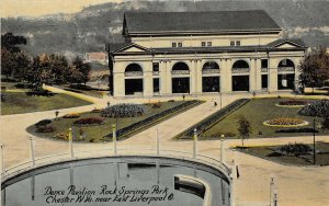 Chester West Virginia c1910 Postcard Dance Pavilion Rock Springs Amusement Park