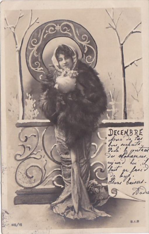 Month Of The Year December Glamorous Lady 1903