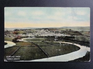 Scotland: Stirling from Abbey Craig - Old Postcard