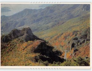 Postcard Kankakei Gorge and Ropeway, Setonaikai National Park, Shodoshima, Japan