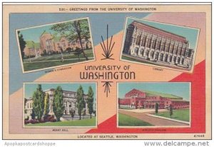 Washington Seattle University Of Washington Multiple 1943