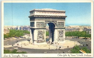 Postcard - Arc de Triomphe - Paris, France