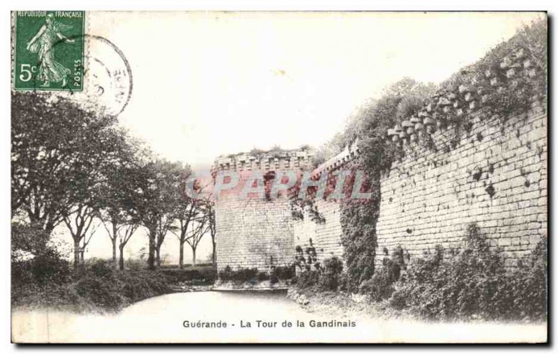 Old Postcard Guerande The Tower Gandinals