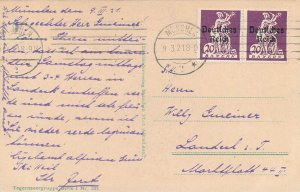 Mountaineering Germany 1921 Rose und Buchstein overprinted franking stamps