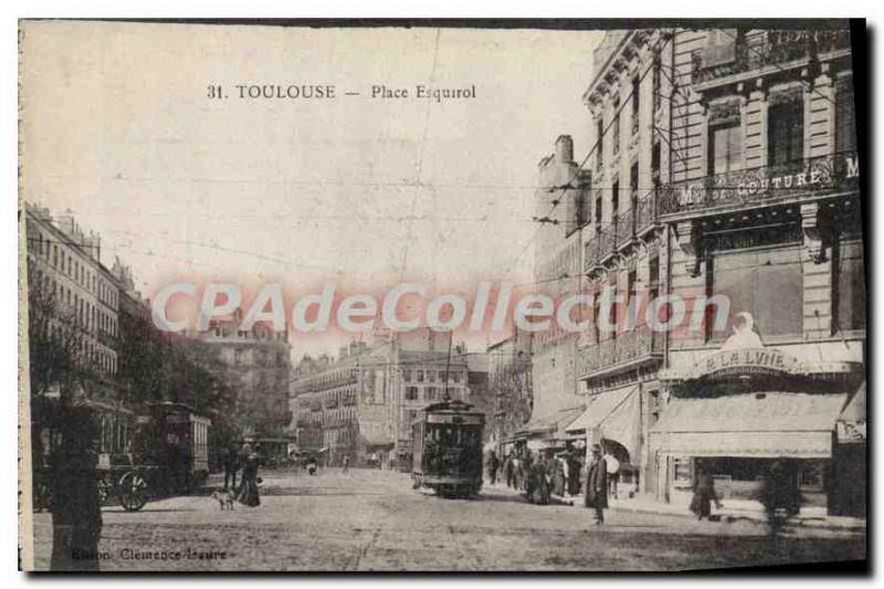 Postcard Old Toulouse Place Esquirol