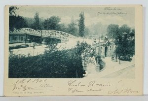 Germany Mannheim Lindenhof Overpass c1901 Postcard J14