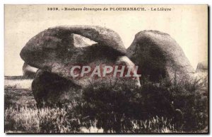 Old Postcard Strange Rocks In Ploumanach Le Lievre Rabbit