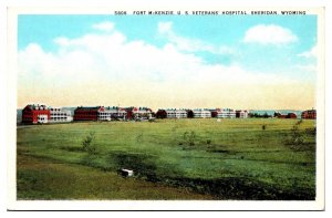 Antique Fort McKenzie US Veterans' Hospital, Sheridan, WY Postcard