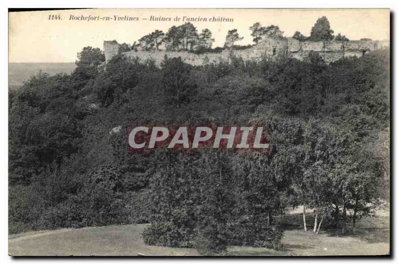 Old Postcard Rochefort en Yvelines ruins of the old castle