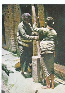 Occupation Postcard - Women Making Bitten Rice, Traditonally    U485