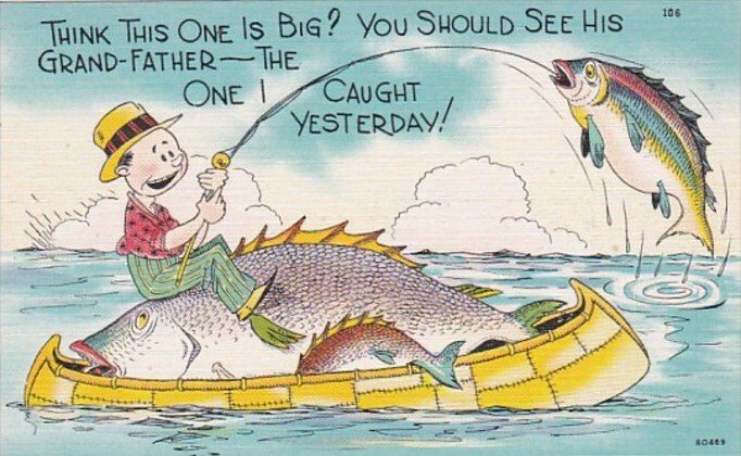 Fishing Humour Think This One Is Big