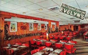 BELMAR, NJ New Jersey  ORIGINAL DAVE & EVELYN'S Restaurant  ROADSIDE  Postcard