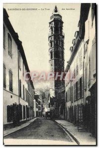 Old Postcard Bagneres de Bigorre Tower Jacobin