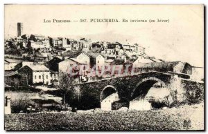 Old Postcard Puigcerda In Invierno