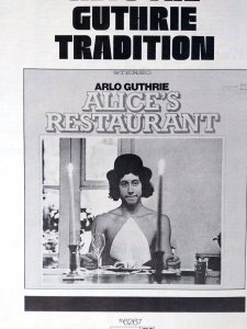 Arlo Guthrie Alice's Restaurant Album AD 1967 Vintage Artwork Folk Rock Music