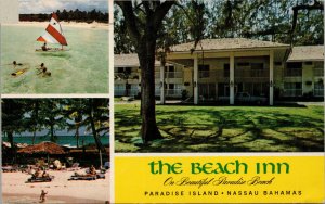 The Beach Inn On Beautiful Paradise Beach Nassau Bahamas Postcard PC389