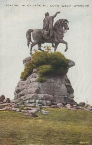 Berkshire Postcard - Statue of George III, Long Walk, Windsor   RS23240