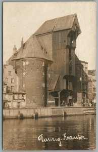 POLAND GDANSK DANZIG ANTIQUE REAL PHOTO POSTCARD RPPC