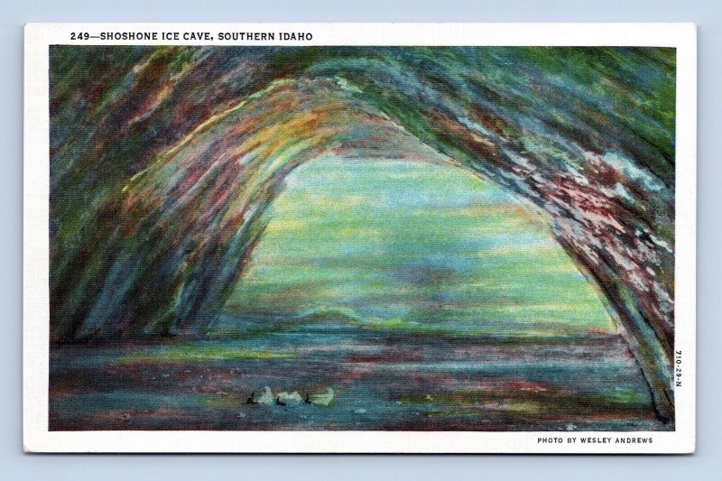 Entrance to Shoshone Ice Caves Shoshone Idaho ID UNP Unused WB Postcard M8