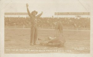 RP: RODEO , Walla Walla, Washington , 1913 ; Geo. Weir