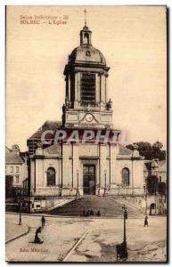 Old Postcard Bolbec Seine Inferieure The Church