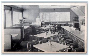 c1910's Dinnie's Drive In First In Indiana Dining Room Richmond IN Postcard