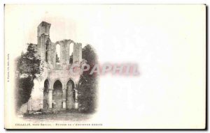 Old Postcard Chaalis Senlis Near Ruins Of The Abbey