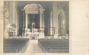 MD, Cumberland, Maryland, RPPC, Church, Interior View, 1918 PM, Photo