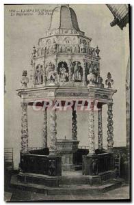 Old Postcard The Baptistry Lampaul