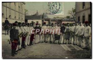 Postcard Old Army Barracks Repetition trumpets