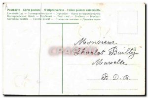 Old Postcard Fantasy Flowers Poisson Cigarette Smoking