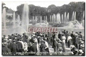 Postcard Old Versailles Grandes Eaux Neptune