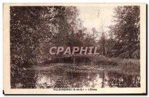 Old Postcard Villecresnes L & # 39Etang