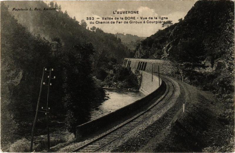CPA L'Auvergne - Vallée de la DORE - Vue de la ligne du Chemin de Fer.. (244688)