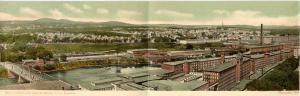NH - Manchester, circa 1900. 4-Fold Panoramic 3.5 X 21.75. Unused